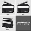 ICECO JP50 Pro Dual Zone Wheeled 51QT Portable Cooler Silver