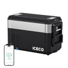 ICECO JP50 Pro Dual Zone Wheeled 51QT Portable Cooler Silver