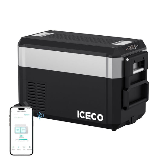ICECO JP40 Pro Dual Zone Wheeled 39QT Portable Cooler Silver