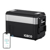 ICECO JP40 Pro Dual Zone Wheeled 39QT Portable Cooler Silver