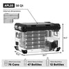 ICECO APL55 Aluminum Dual Zone 58QT Portable Cooler Black