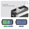 ICECO JP50 Pro Dual Zone Wheeled 51QT Portable Cooler Silver