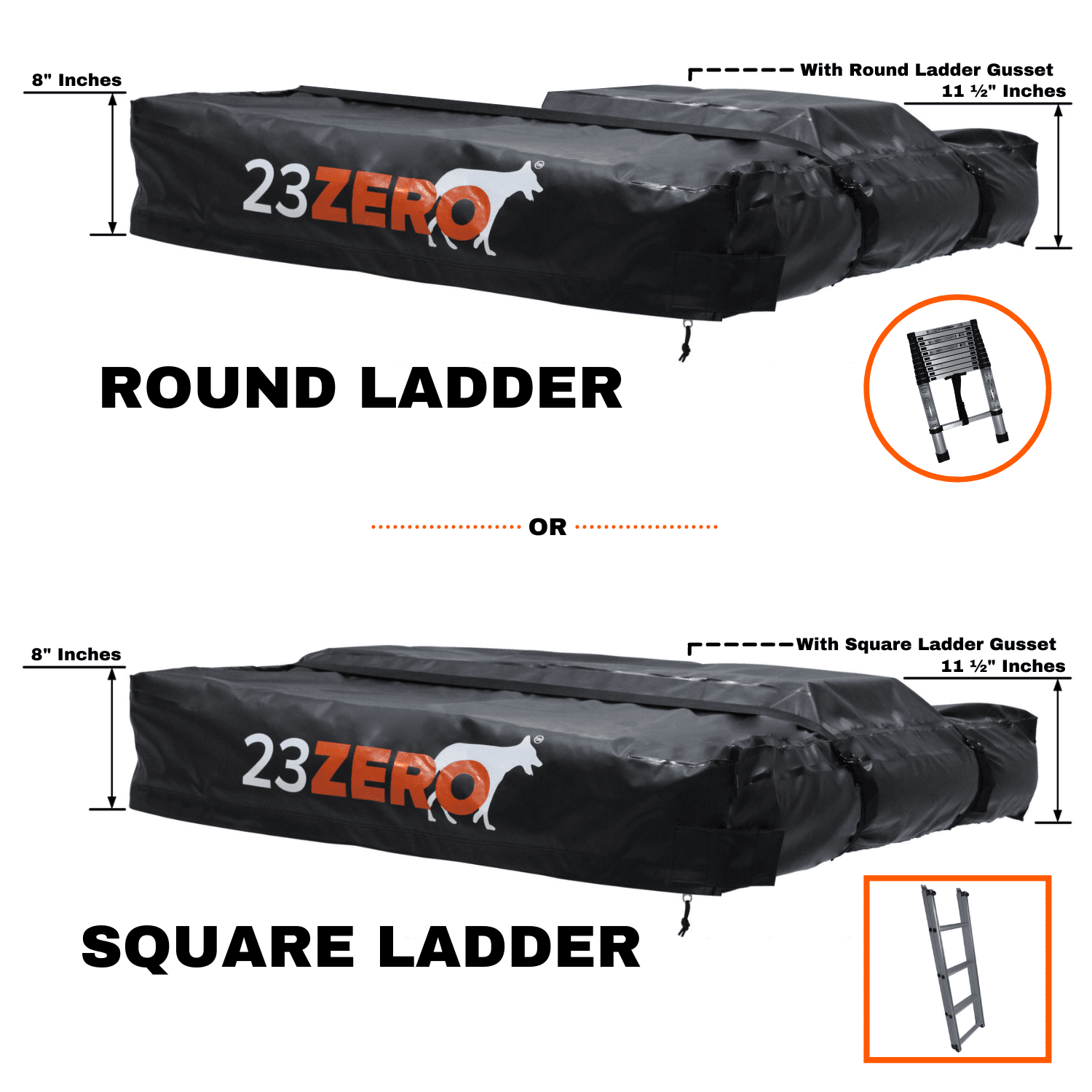 Transit Cover 87 Black Round Ladder 1.0 to 2.0