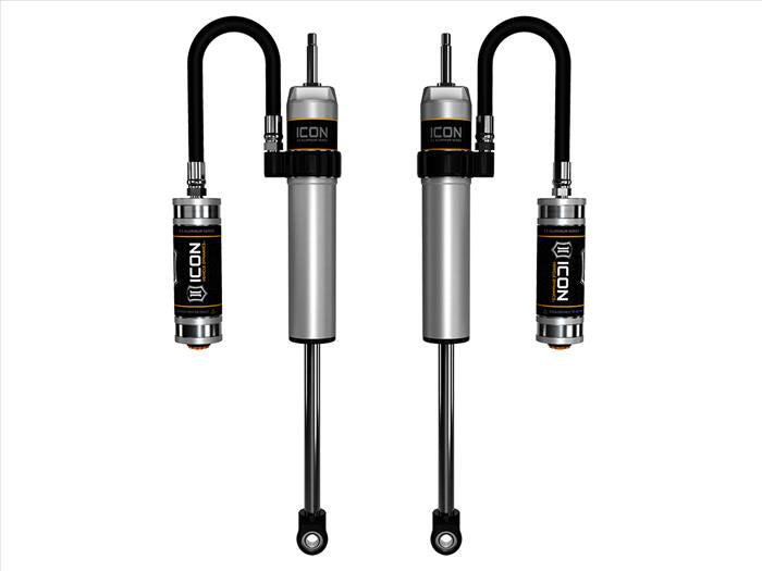 ICON 2007-2014 Toyota FJ Cruiser/2003-2024 Toyota 4Runner/2003-2023 Lexus GX, 1-3� Lift, Rear, V.S. 2.5 Aluminum Series Shocks, Remote Reservoir, Pair