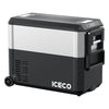 ICECO JP50 Pro Dual Zone Wheeled 51QT Portable Cooler Silver