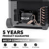 ICECO JP50 Pro Dual Zone Wheeled 51QT Portable Cooler Silver