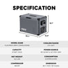 ICECO VL45 Pro Dual Zone 45QT Portable Cooler Grey