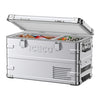 ICECO APL35 Aluminum Dual Zone 37QT Portable Cooler Silver