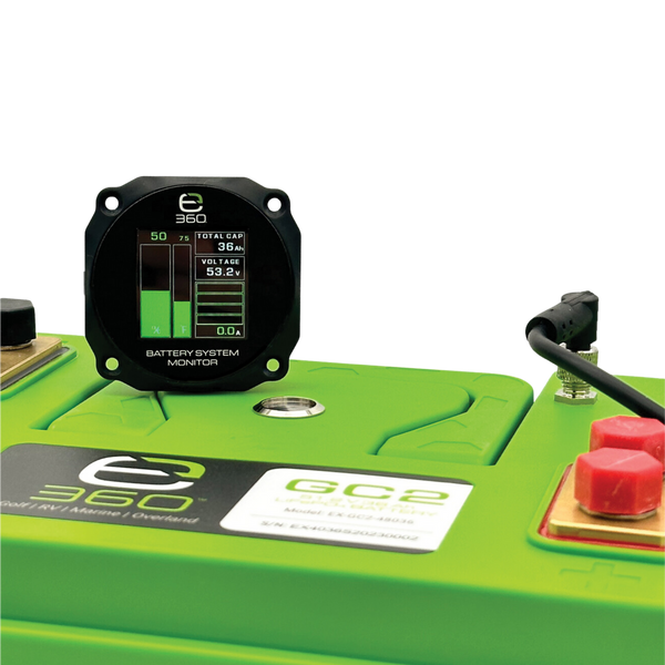 E360 51.2V GC2 Lithium Battery Monitor. LCD Display with 3M Cable [A]