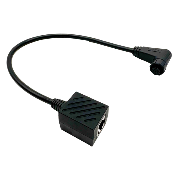 E360 12.8V GC2 CAN Bus to Victron Communication Adapter Cable: 300mm M8 Connector to RJ45 Jack [A]