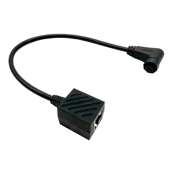 E360 CAN Bus to Victron Communication Adapter Cable: 300mm M12 Connector to RJ45 Jack [A]