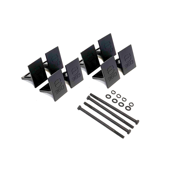 E360 EX2 3-Battery Tie Down Add-On Kit. Compatible with EX2 Edge series batteries. An EX2 base mounting kit is required for any Add-On kit. 
 [A]