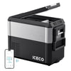 ICECO JP50 Pro Dual Zone Wheeled 51QT Portable Cooler Silver