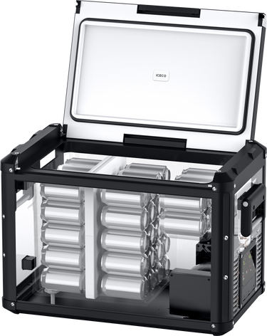 ICECO VL45 Pro Dual Zone 45QT Portable Cooler Black