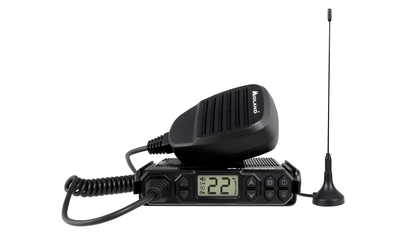 Midland Micro Mobile 5 Watt GMRS Radio with Weather and Magnetic Mount Antenna [A]
