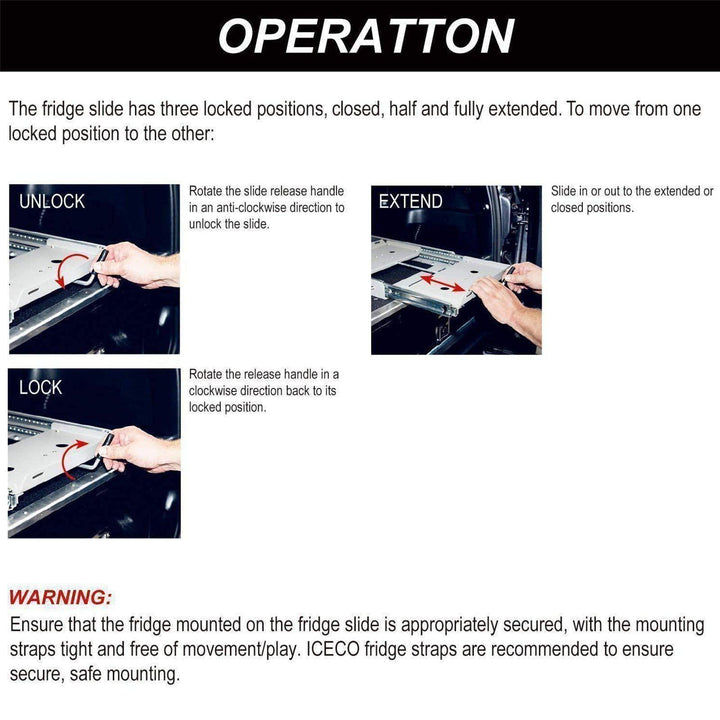 ICECO JPPro/VL35Pro/VL45Pro/APL35 Mounting Slide