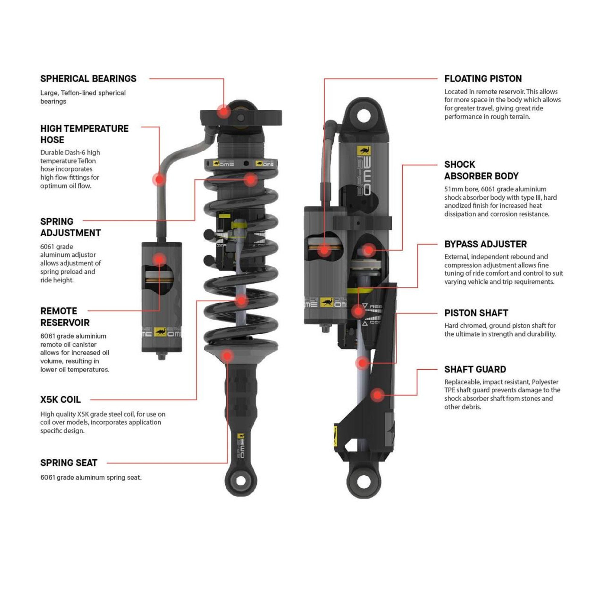 ARB BP51 Kit FR 2.5 in/0-330 lb, RR 0 in/0 lb Toyota 4Runner 2010-24