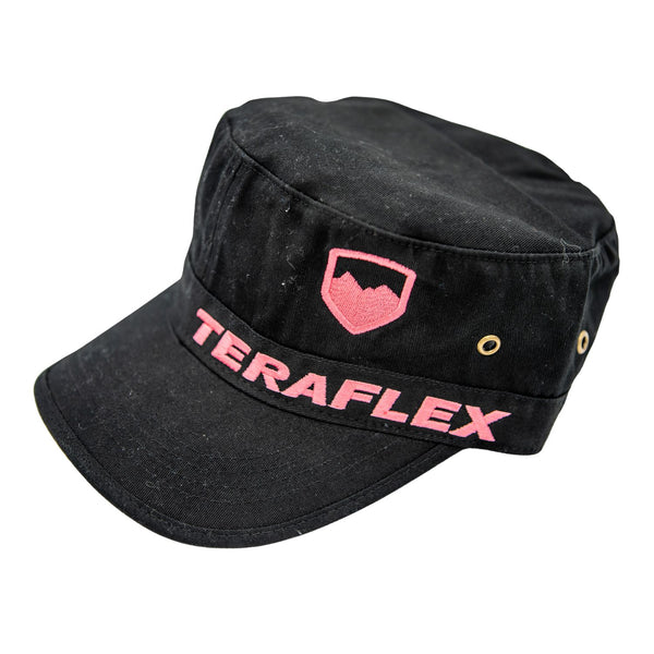 CO-TeraFlex Black Fidel Cadet Style Hat - Black & Pink