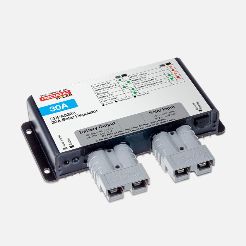 REDARC 30 AMP SOLAR REGULATOR - ANDERSON CONNECT [A]